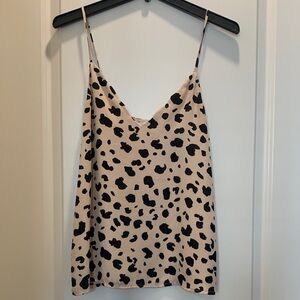 Socialite Spotted Camisole in Black and Cream